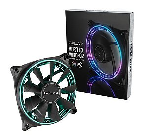 Cooler P/ Gabinete Galax Vw-02 120mm Rgb Preto - Fg02t4par0