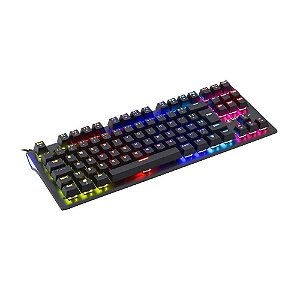 Teclado Bright Mecanico Gamer Compact Ii Padrao Americano 88 Teclas Usb Switch Azul - Gtc561