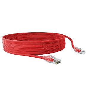 Patch Cord Sohoplus U/utp Cat6 Cmx T568a/b 20.0m Vermelho - 35123012