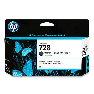 Cartucho de Tinta HP 728 Preto Fosco PLUK 130ml 3WX25A [F030]