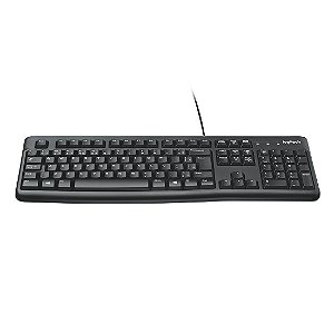 Teclado Logitech K120 Preto USB 920-004423-C