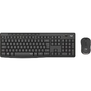 Kit Teclado e Mouse Logitech MK295 Preto s/fio 920-009793-C