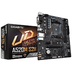 Placa Mãe Gigabyte AMD - A520M S2H [F030]