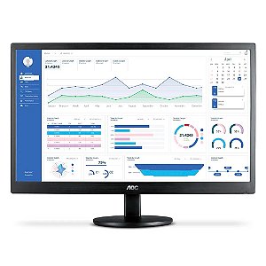 Monitor AOC 23,6" 75Hz HDMI Painel WVA M2470SWH2 [F030]