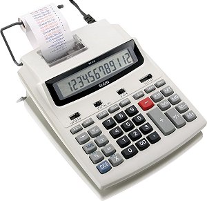 Calculadora Com Bobina 12 Digitos, Impressão Bicolor E Display Lcd Mr-6125 Branca [F018]