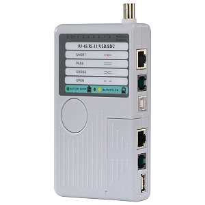 Testador De Cabos 4 Em 1 Usb, Rj45, Rj11, Rj12 E Bnc Wh-3468 [F018]