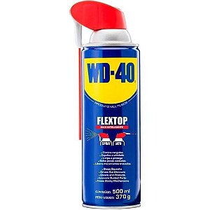 Lubrificante e Desengripante Aerosol 500ml FLEX TOP SPRAY WD40 - CX / 6 [F002]