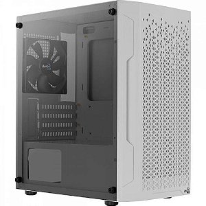 Gabinete Gamer Aerocool Trinity Mini Branco Lateral Vidro [F002]