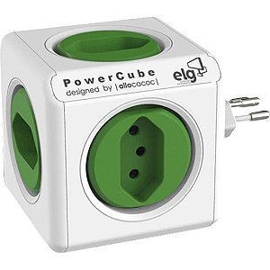 Adaptador Benjamim Múltiplo Powercube PWC-R5 Bivolt ELG [F002]