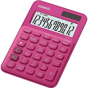 Calculadora de Mesa Casio MS20UC 12 Dígitos Pink [F002]