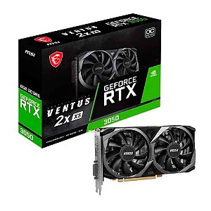 Placa De Video Msi Geforce Rtx 3050 Ventus 2x Xs 8gb Oc Gddr6 128 Bits - 912-v809-4266