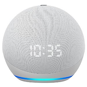 CAIXA DE SOM AMAZON ECHO DOT 5 ALEXA BLUETOOTH RELOGIO