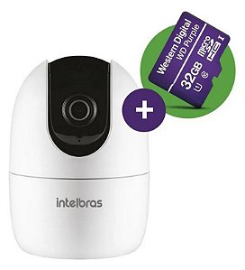 Câmera de Segurança Interna - 2Megapixel - Wi-Fi - Full HD 1080p - 360 - C/ Microsd 32GB - Intelbras IM4