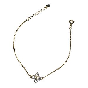 Pulseira trevo 4 pedras