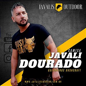 Camiseta Javali Dourado - Guerreiros Bushcraft