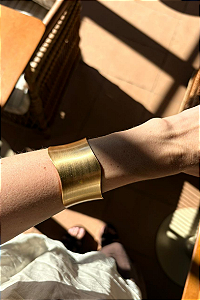 Bracelete Chapa Grande Onda