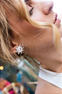 Brinco Rod Sol de Cristal