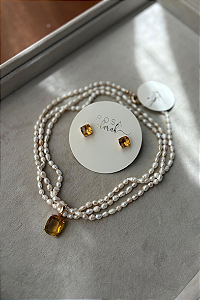 Composição Pérolas e Cristal