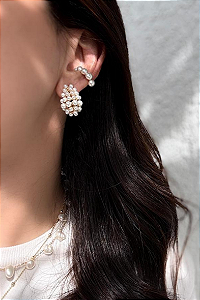 Brinco Argola Pérolas