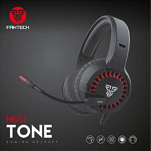 Headset Gamer Fantech Tone HQ52 Driver 50 P3 para PC Ps4 Xbox One Tablet Celular Notebook