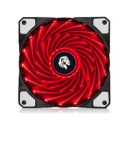 Fan cooler Hayom FC 1300 Leds Vermelhol 120mm para gabinetes