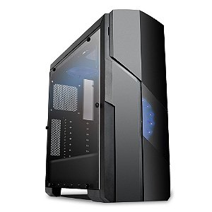 Gabinete Gamer Mymax Galaxy com 2 Fans Led azul