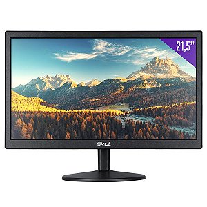 Monitor 21.5 SKUL SM2155MS Led FullHD Hdmi + Vga Bivolt preto