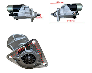 MOTOR DE PARTIDA/ARRANQUE 11 DENTES 24V 4.5KW MOTOR ISUZU 6BG1