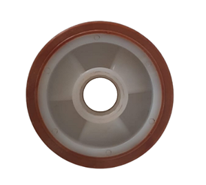 roda direcional de poliuretano paleteira paletrans 170x50