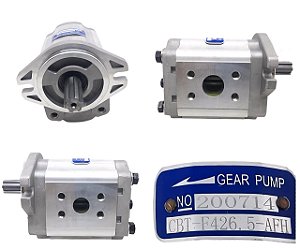 BOMBA HIDRAULICA 06 DENTES HORARIO 26,5ML/R ENTRADA LATERAL MOTOR GQPOWER GQ491GP/WANFENG EMP HANGCHA RW7 2,0-3,8T