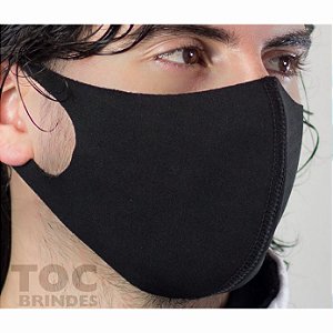 Máscara em Neoprene, personalizada, sem limite de cores, lavável, retornável