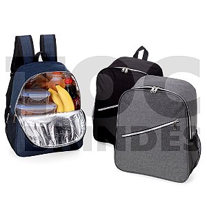 Mochila térmica 15 litros, em poliéster, bolso frontal, alças e revestimento térmico