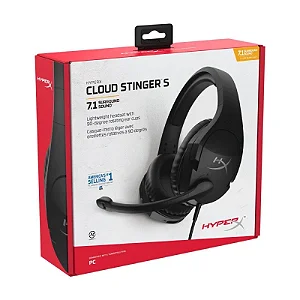 Headset Gamer HyperX - Cloud Stinger S - Som Surround 7.1, Cancelamento de ruido