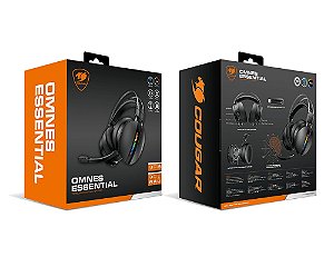 Headset gamer Cougar - Omnes Essential - RGB, Wireless, Multiplataforma, Até 20 Horas de uso