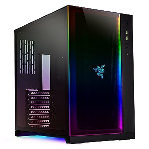 Gabinete gamer Lian Li - PC-011 Dynamic Razer edition - RGB, Vidro temperado, compativel com Synapse 3