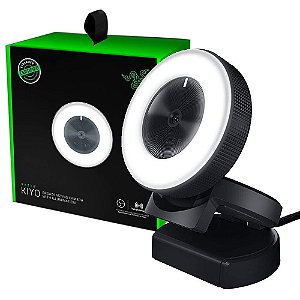 Webcam gamer Razer - Kiyo - Controles completos da câmera,  Anel de Luz, Mais nítido e suave