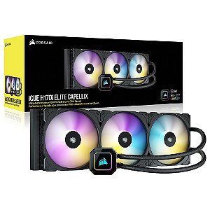 Water Cooler Corsair - iCUE H170i ELITE CAPELLIX - RGB, 420mm