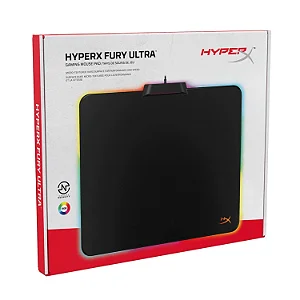 Mousepad gamer HyperX - Fury Ultra - RGB, Compativel com NGenuity, Tecido micro texturizado