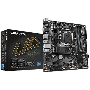 Placa mãe Gigabyte - B760M DS3H - LGA1700, DDR4, M.2, 2.5GbE LAN, USB 3.2 Gen 2