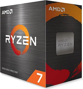 Processador AMD - Ryzen 7 5700X  3.4GHz(MaxTurbo 4.6GHz) - AM4, Desbloqueado, 32MB Cache