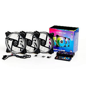 Kit Fan Liketec - Colorful - RGB, 3x 120mm, Black, Com Controladora