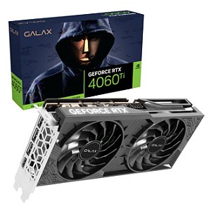 Placa de video GALAX - GeForce RTX 4060 Ti 8GB 1-Click OC - 8GB, GDDR6, DLSS, Ray Tracing, 128Bit