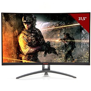 Monitor gamer AOC - Agon AG323FCXE - 31,5 Polegadas, 165Hz, 1ms, Painel VA, Curvo, AMD FreeSync Premium