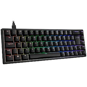 Teclado Akko - 3068S Preto - ABNT2, RGB, Formato 65%, Switches Akko Pink, Hotswap