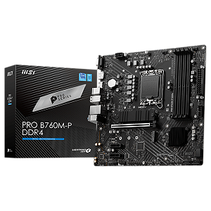 Placa Mãe MSI PRO B760M-P DDR4, Chipset B760, Intel LGA 1700, mATX, DDR4