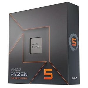 Processador AMD Ryzen 5 7600X 4.7GHz (5.3GHz Turbo), 6-Cores 12-Threads, AM5, Sem Cooler, 100-100000593WOF