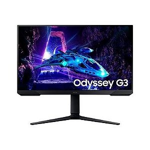 Monitor Gamer Samsung Odyssey G3, 27" Full HD, 180Hz, 1ms, DisplayPort e HDMI, Ajuste de Altura, Freesync, Preto - LS27DG300ELXZD