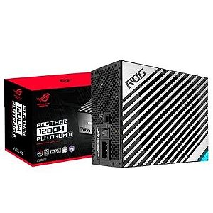 Fonte ASUS ROG Thor 1200P2, 1200W, 80 Plus Platinum, Modular, PFC Ativo, Sem Cabo, Preto
