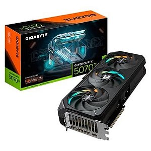 Placa de Vídeo Gigabyte RTX 5070 Ti GAMING OC 16G NVIDIA GeForce, 16GB GDDR7, 256bits, RGB, DLSS, Ray Tracing