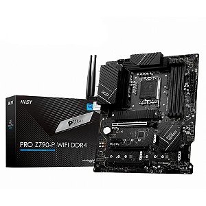 Placa-Mãe Z790-P MSI PRO Wi-Fi, Intel LGA 1700, ATX, DDR5, Preto - PRO Z790-P WIFI *** PRODUTO SEMINOVO ***